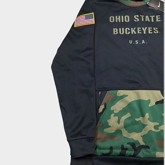 Nike Ohio State Buckeyes Salute To Service Sweatshirt  DD4317-010 Mens size L - Picture 3 of 12